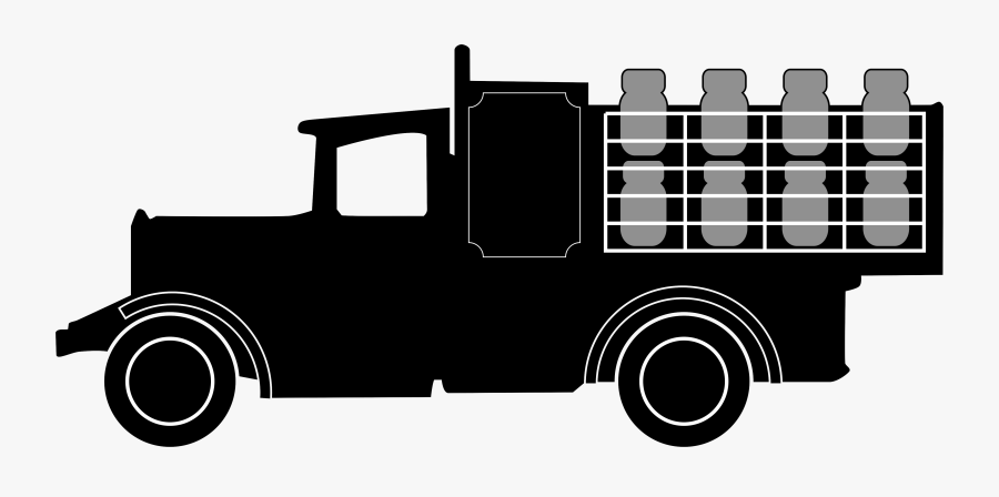 Milk Truck Icon, Transparent Clipart