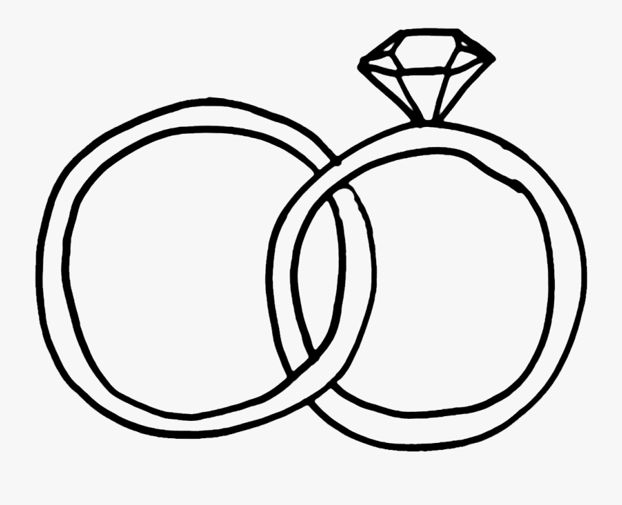 Wedding Ring Symbol Clip Art - Wedding Ring Doodle Png, Transparent Clipart