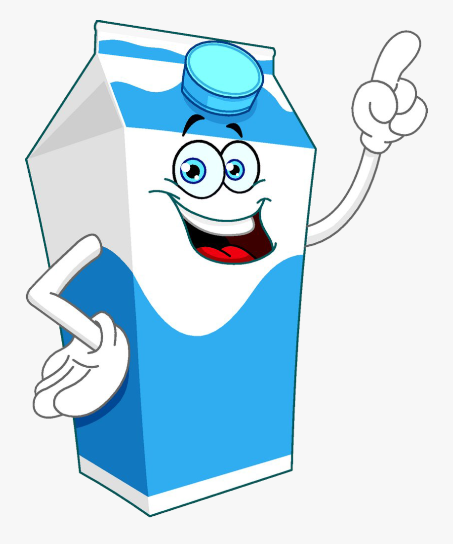 Clip Art Cartoon Of Milk - Milk Carton Cartoon Png, Transparent Clipart