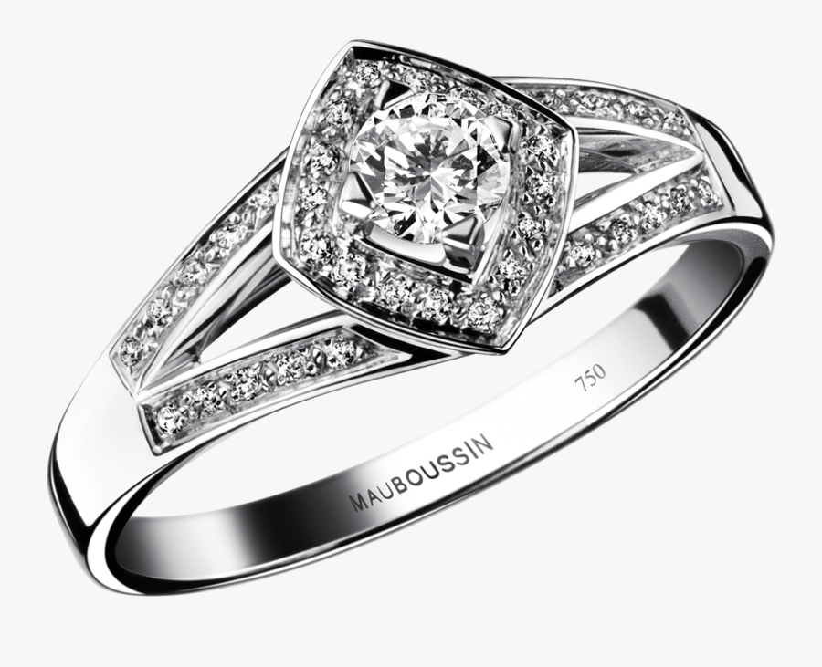 Love My Love N°2 Ring, White Gold And Diamonds - My Love N, Transparent Clipart