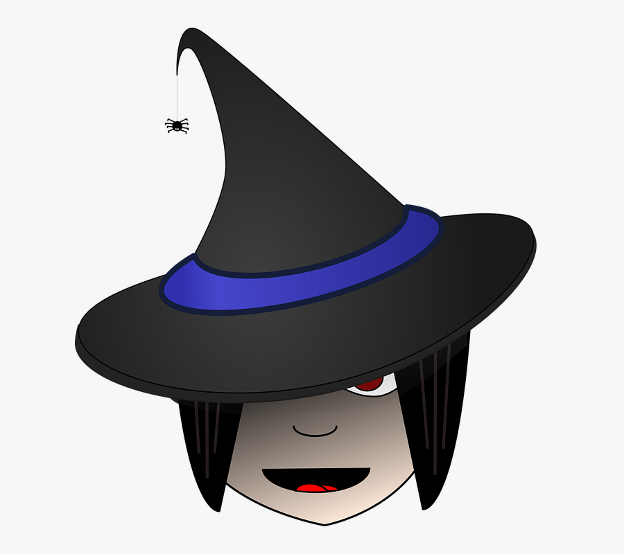 Witch, Head, Halloween, Female, Clip-art, Clip Art - รูป การ์ตูน แม่มด ฮาโลวีน, Transparent Clipart