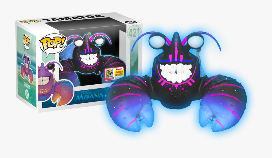 Tamatoa Neon Sdcc18 Pop Vinyl Figure - Neon Tamatoa Funko Pop, Transparent Clipart