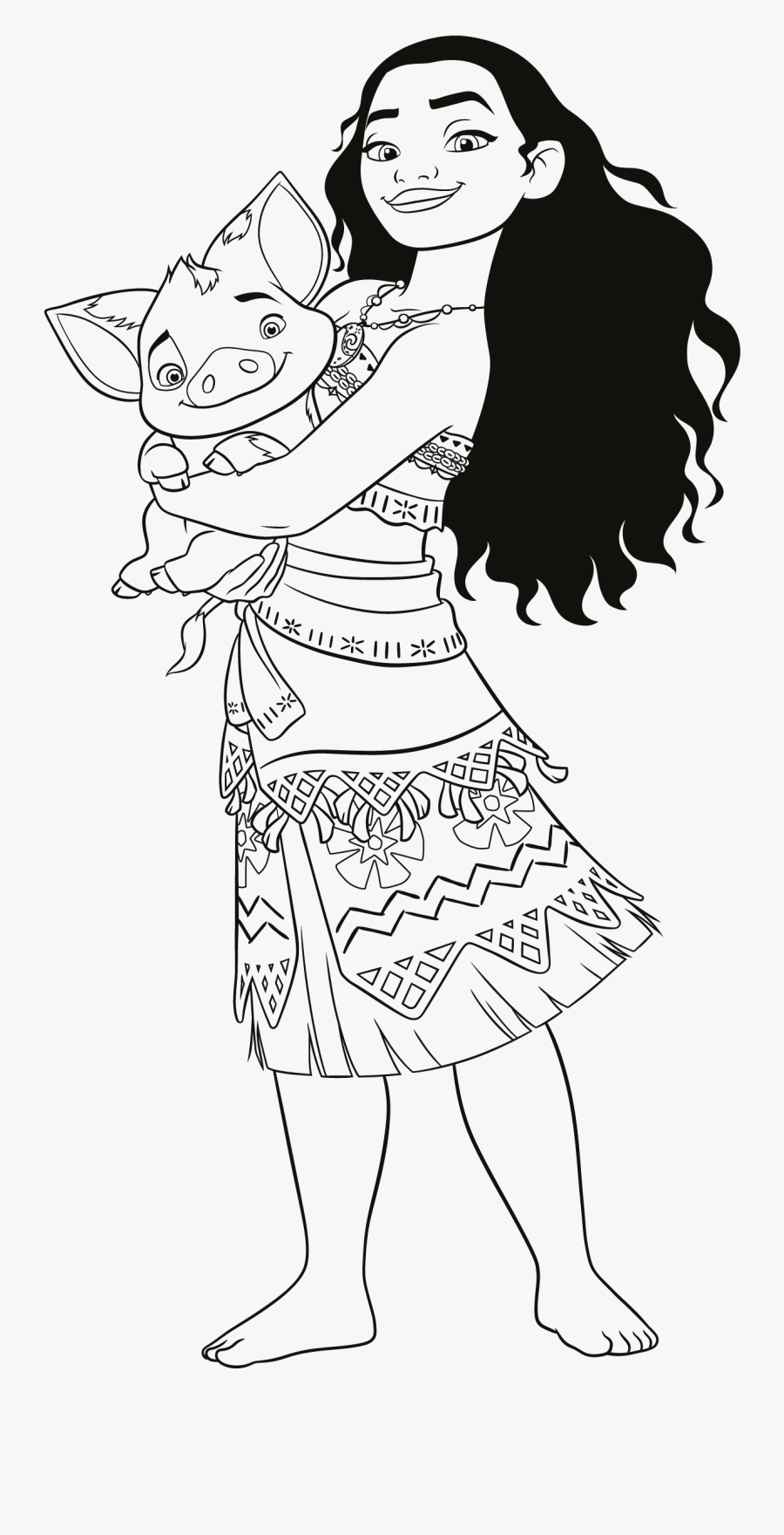 Download Moana Coloring Pages - Moana And Pua Coloring Pages , Free ...