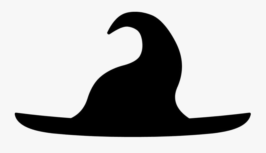 Clip Art,witch And White,hat - Witch Hat Silhouette Png, Transparent Clipart