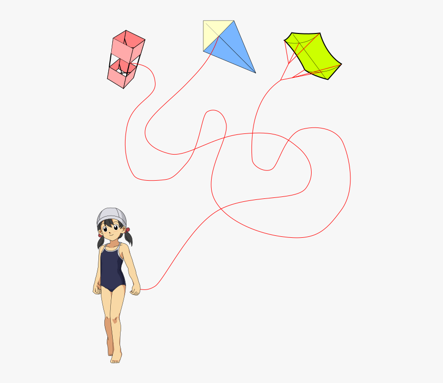 Find The Kite - Cartoon, Transparent Clipart