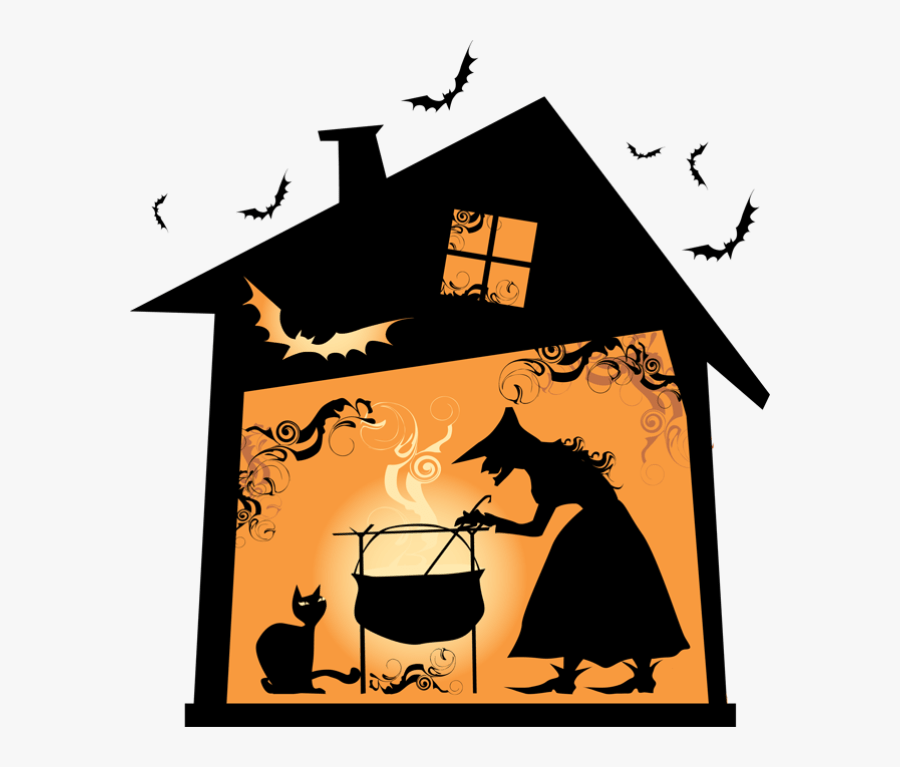 Witch House Clipart, Transparent Clipart