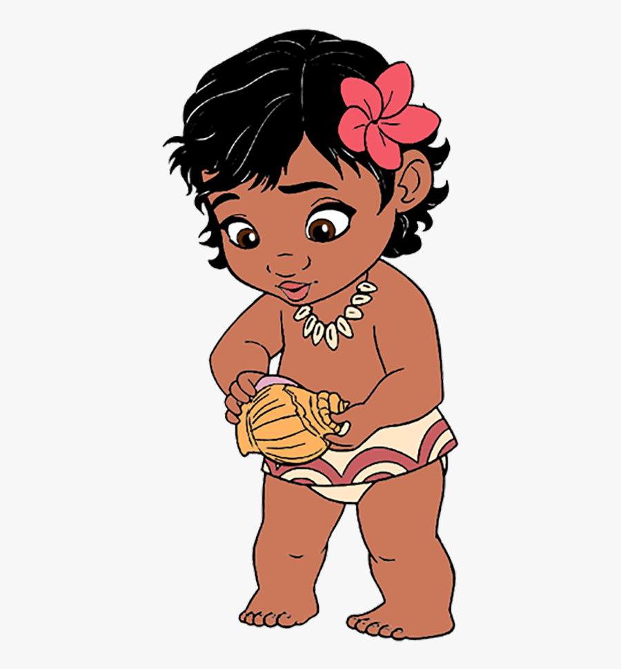 Disney Baby Moana Png Cartoon - Baby Moana Clipart, Transparent Clipart