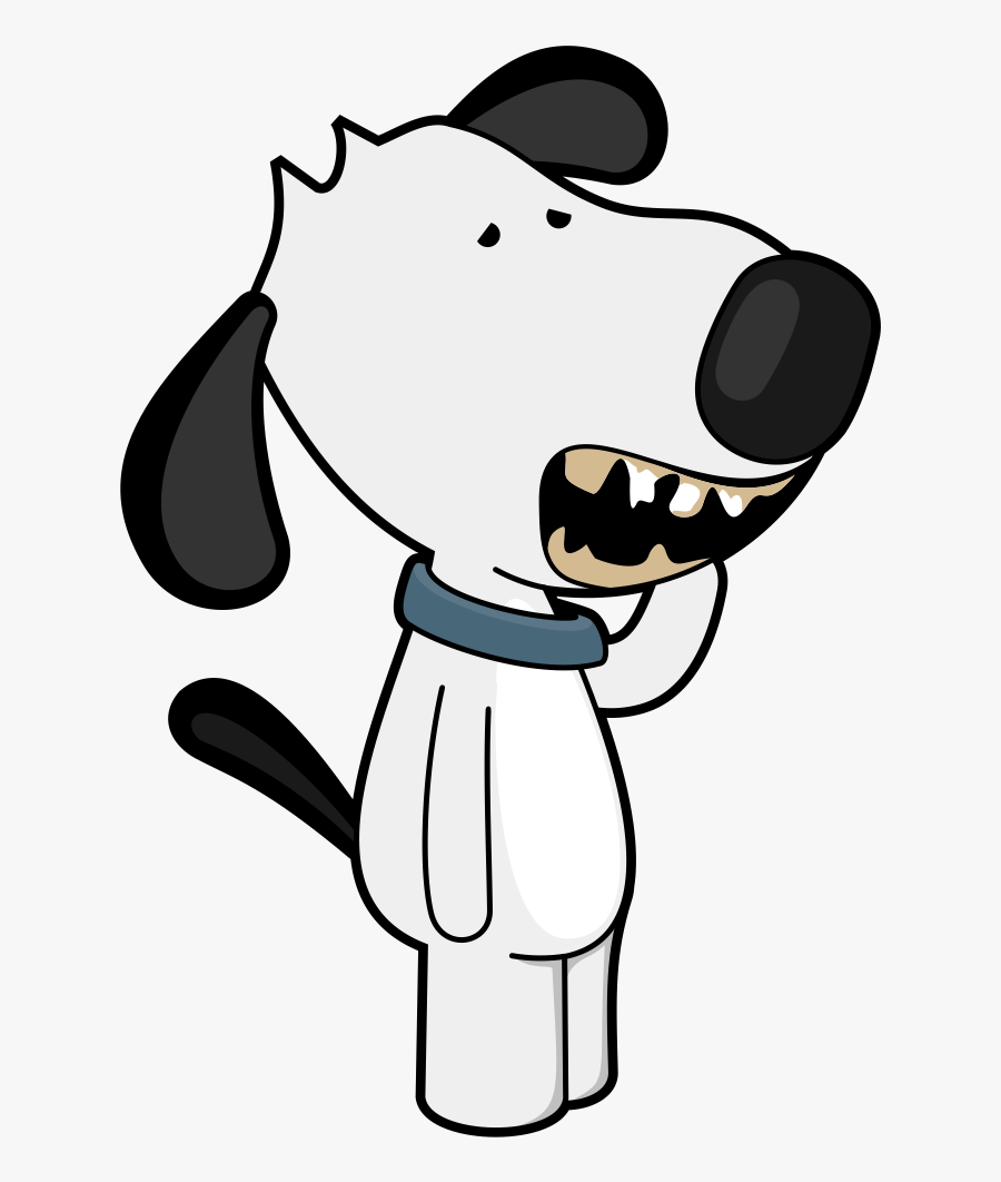 Clip Art Dogs Fighting Over Bones - Dog Drinking Water Cartoon, Transparent Clipart