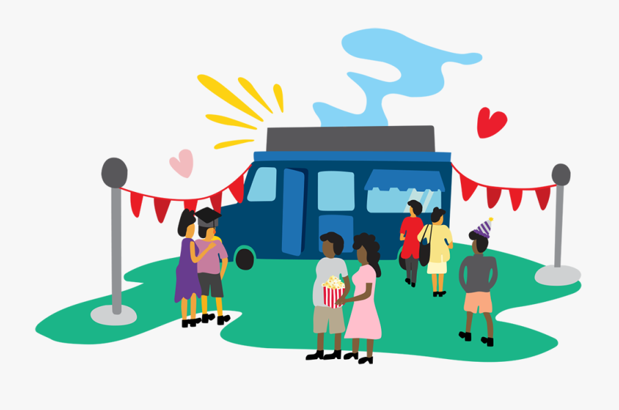 Food Trucks Png, Transparent Clipart