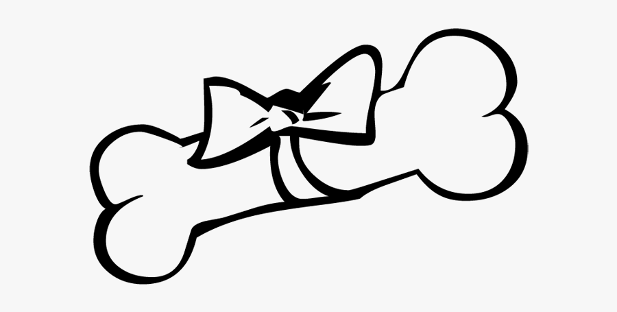 Images Of Dog Bones - Dog Bone With Bow, Transparent Clipart