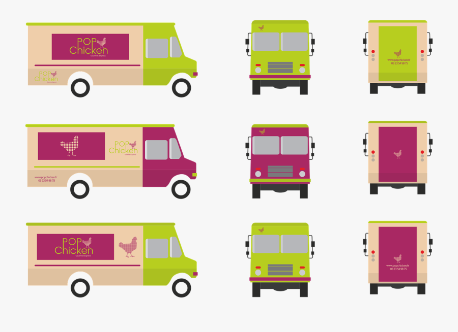 Food Truck, Truck, Food, Eat, Meals, Restaurant - Food Truck Ordering System, Transparent Clipart