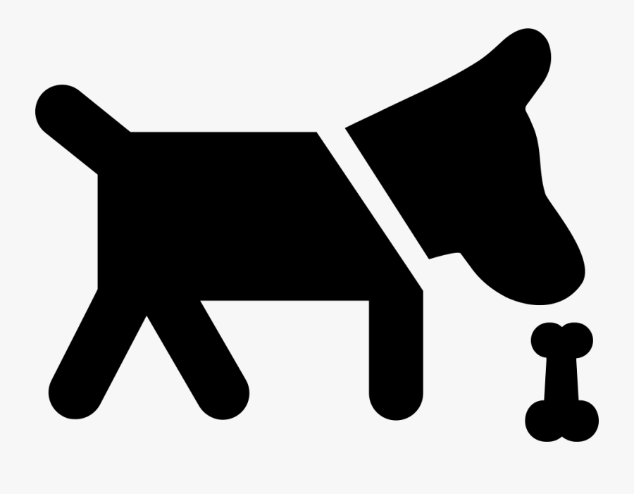 Dog Smelling A Bone Comments - Dog Icon Transparent Background, Transparent Clipart