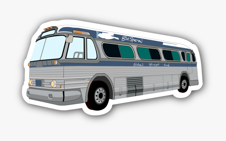 20181018 Blue Sparrow Bus Drawing Drop-01 - Tour Bus Service, Transparent Clipart