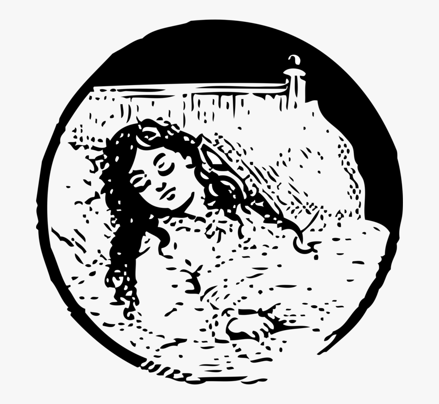 Emotion,art,monochrome Photography - Sleeping Woman Clipart Black And White, Transparent Clipart