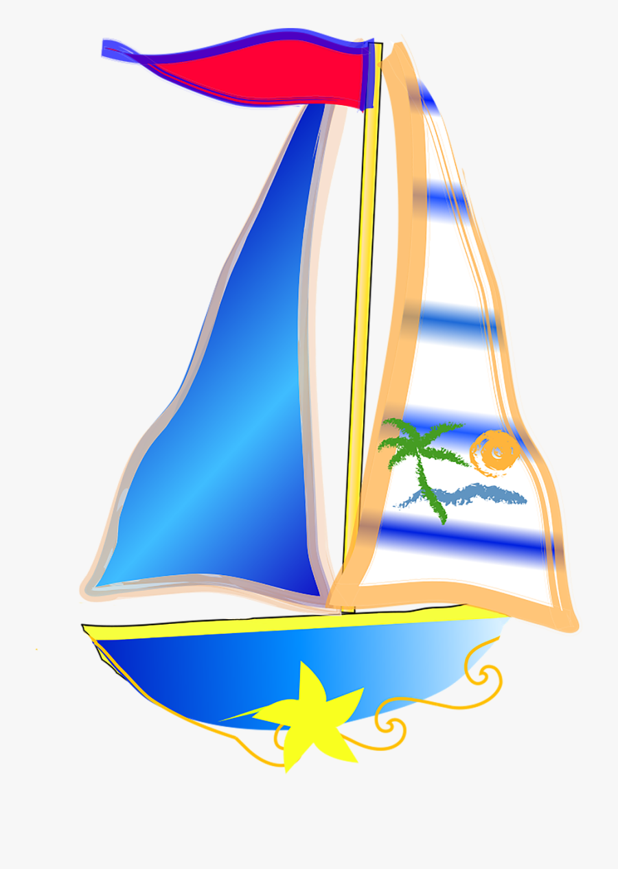 Boat Colorful Transparent Png, Transparent Clipart