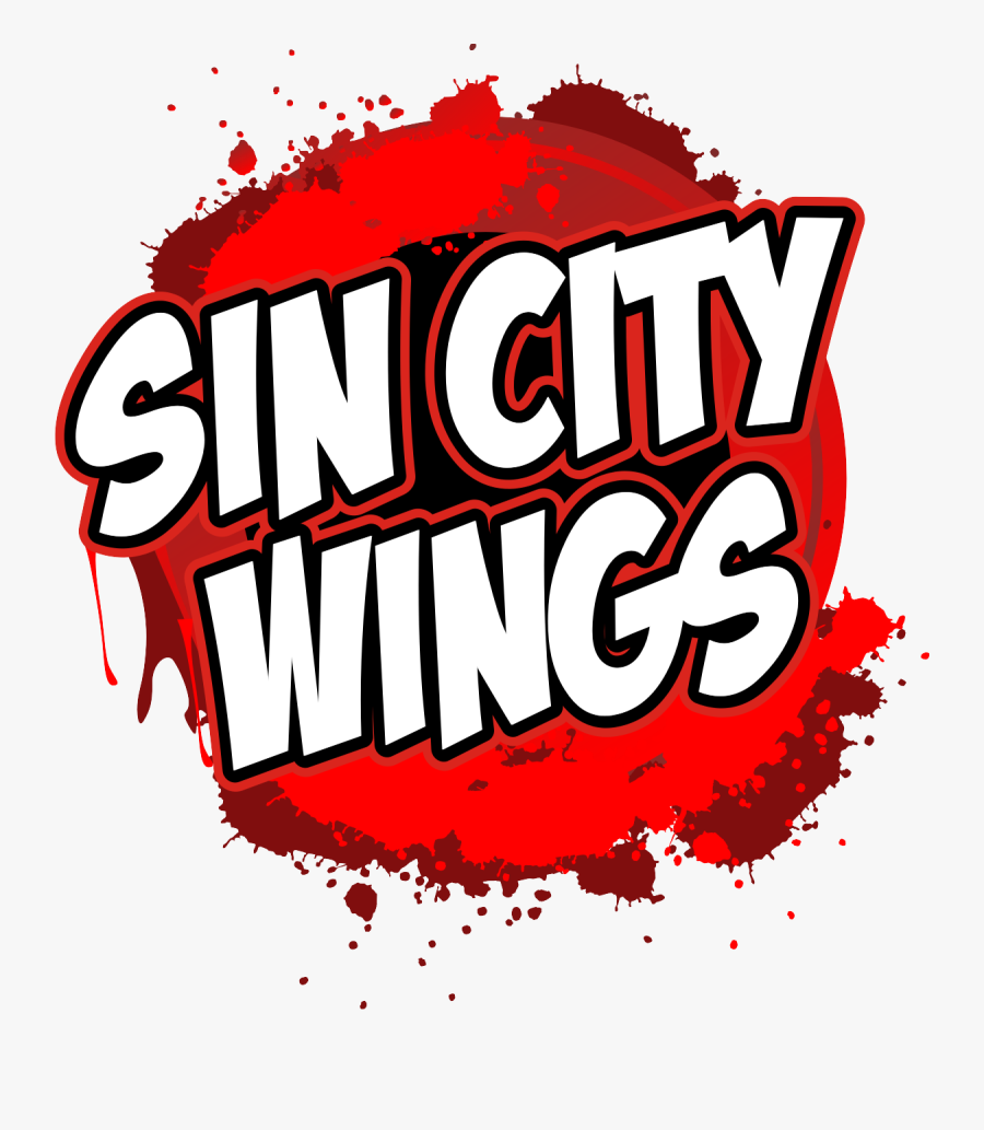 Sin City Wings Logo - Wings Logo Food, Transparent Clipart