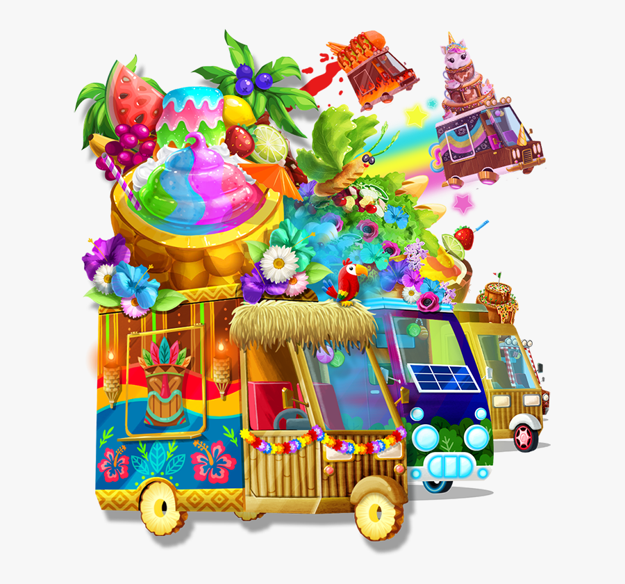 Food Truck Designs - Cartoon, Transparent Clipart