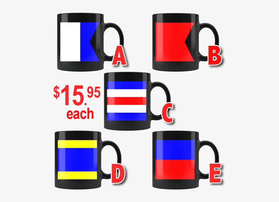 Nautical Flag Mugs A-e - Good Schools, Transparent Clipart