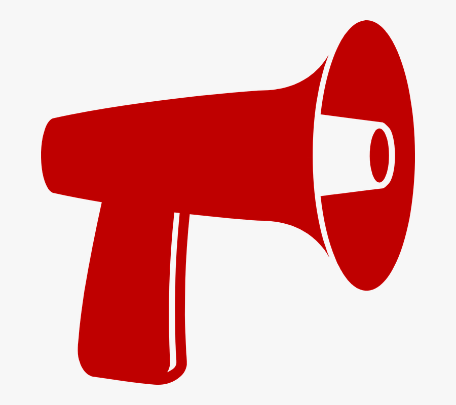 Free Red Megaphone Png, Transparent Clipart