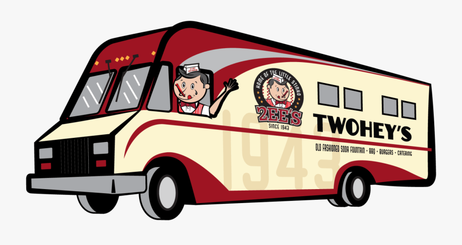 Twohey"s Food Truck - Van, Transparent Clipart