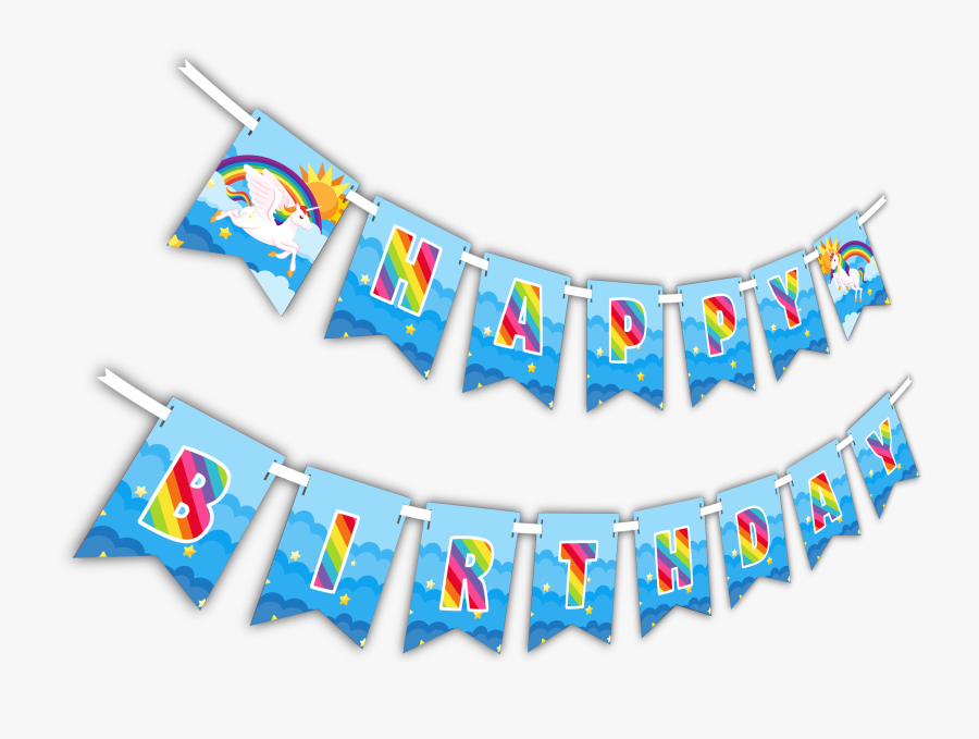 Transparent Happy Birthday Banner Clipart - Birthday, Transparent Clipart
