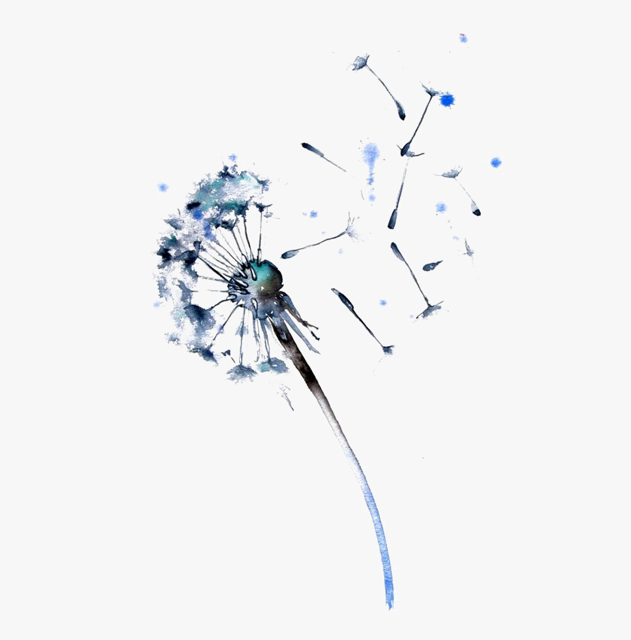 Download Paper Painting Drawing - Watercolour Dandelion, Transparent Clipart