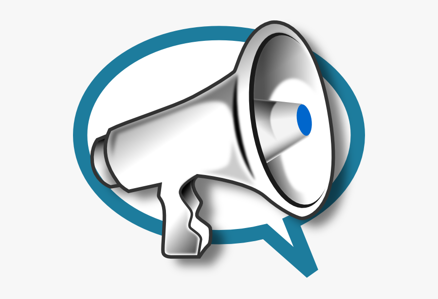 Cheer Megaphone Clip Art - Megafon Png, Transparent Clipart