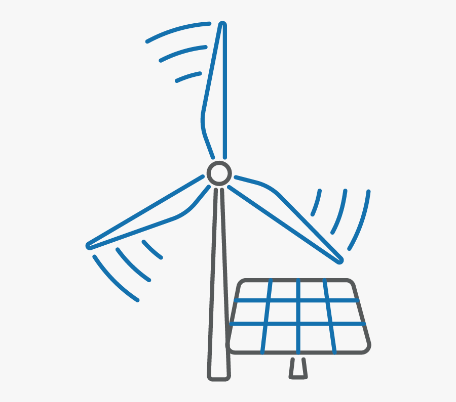 Wind Turbine, Transparent Clipart
