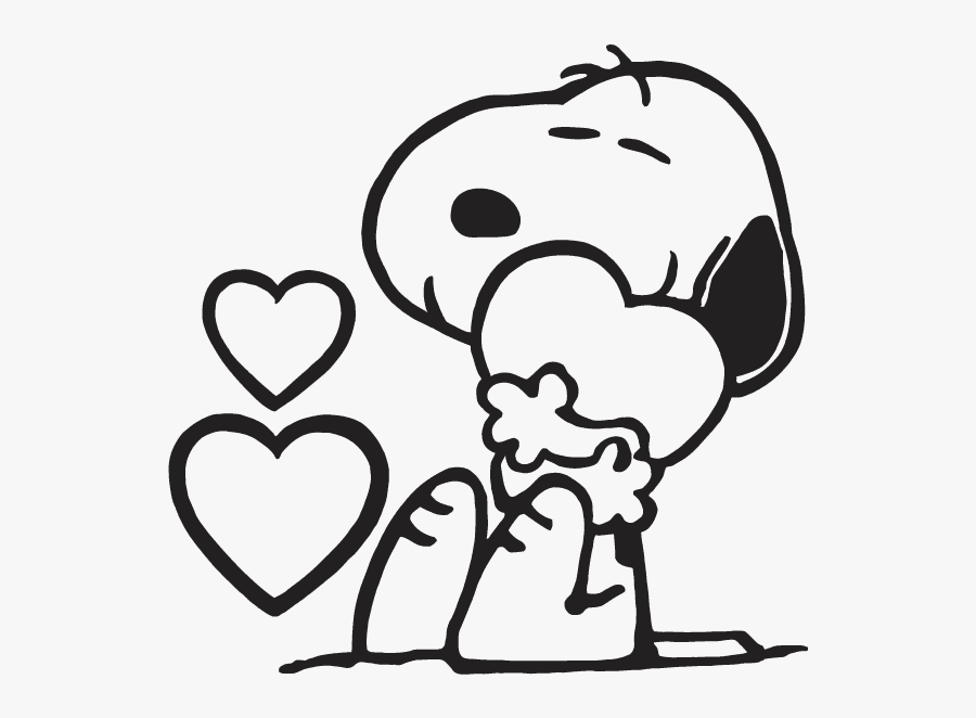 Snoopy With Hearts , Free Transparent Clipart - ClipartKey