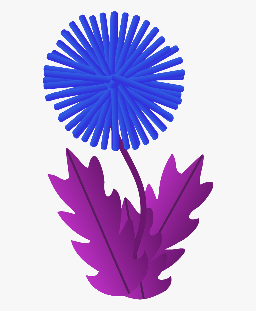 Vector Clip Art - Dandelion Clip Art, Transparent Clipart
