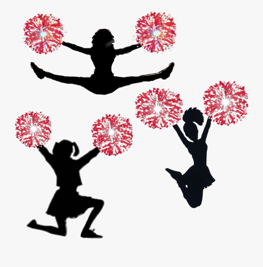 #cheerleaders #cheerleader #cheers - Cheerleader Pom Pom Emoji, Transparent Clipart