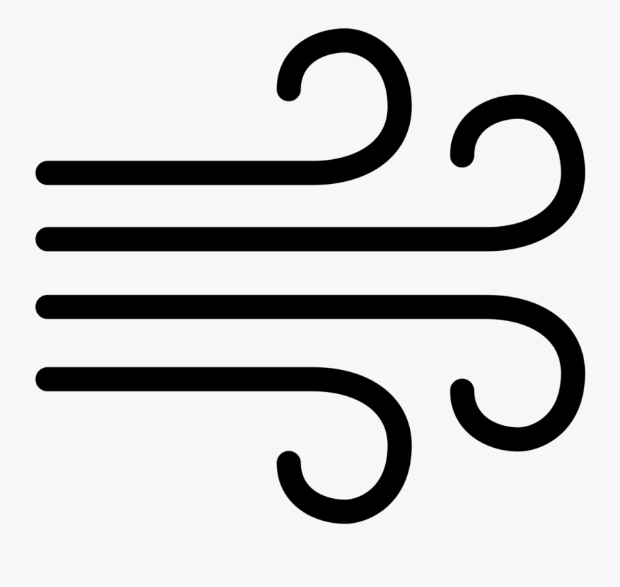 Picture Royalty Free Download Wind Clipart Transparent - Wind Icon White Png, Transparent Clipart