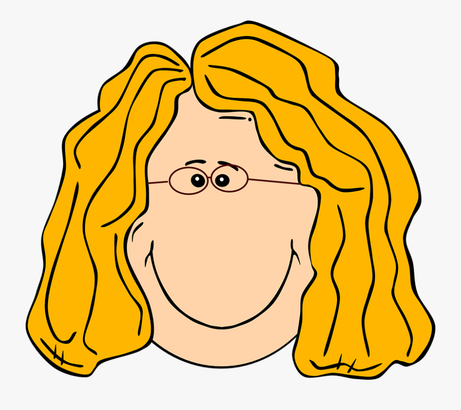 Smiling Blond Lady With Long Hair Clip Art At Vector Blonde Hair Clip