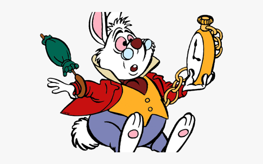 Disney White Rabbit Alice In Wonderland, Transparent Clipart