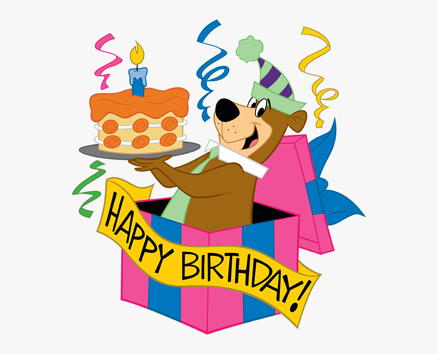 Yogi Party - Yogi Bear Birthday Card, Transparent Clipart