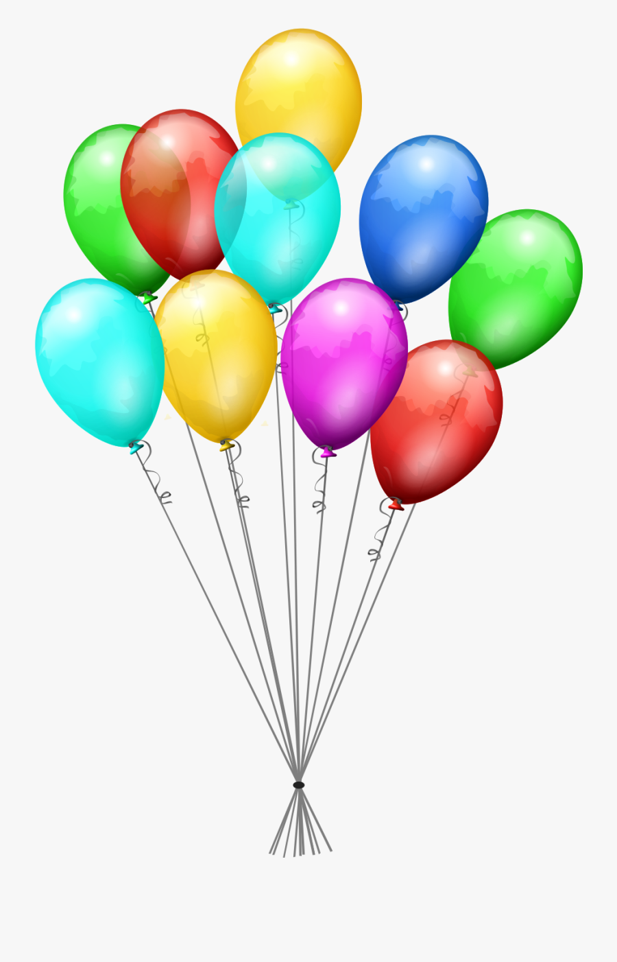 Balloons On A String Png, Transparent Clipart