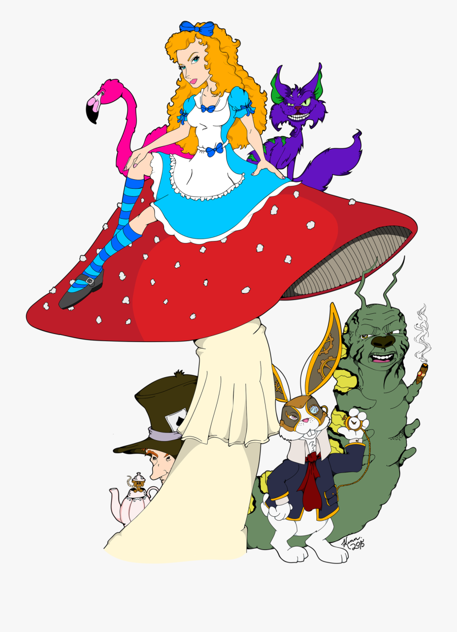 Transparent Alice In Wonderland Clip Art - Cartoon, Transparent Clipart