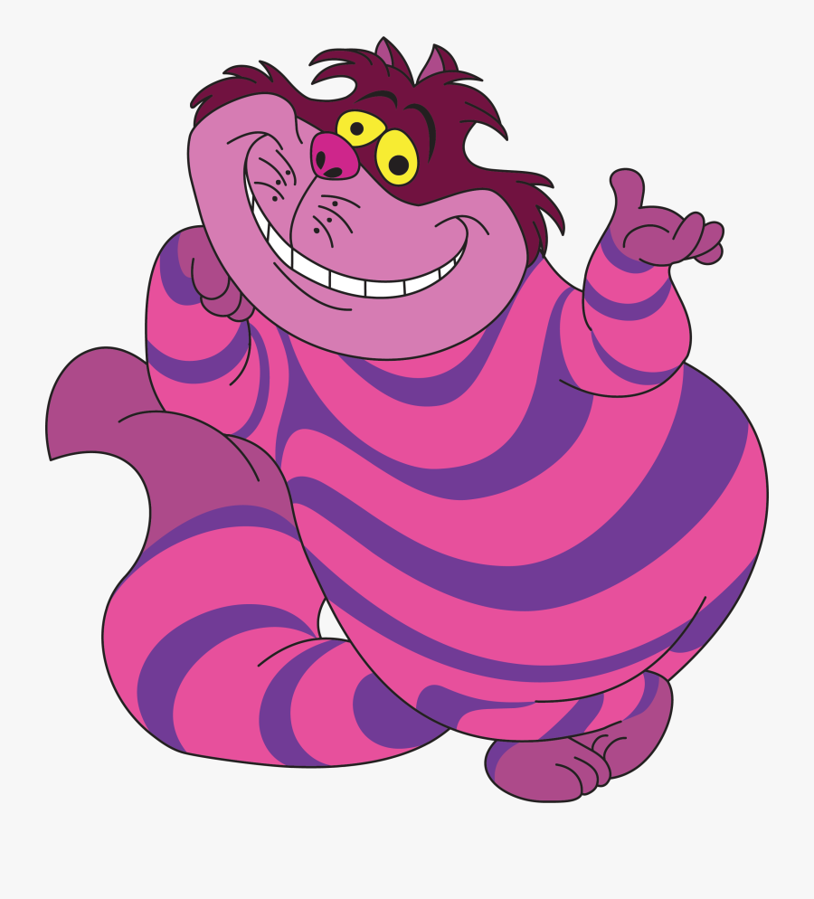 Alice In Wonderland Cheshire Cat Clipart - Cheshire Cat Cartoon, Transparent Clipart