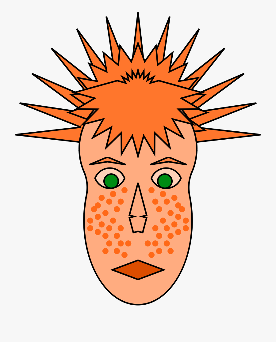 Clip Art Red Hair Clipart - Freckles Clipart, Transparent Clipart