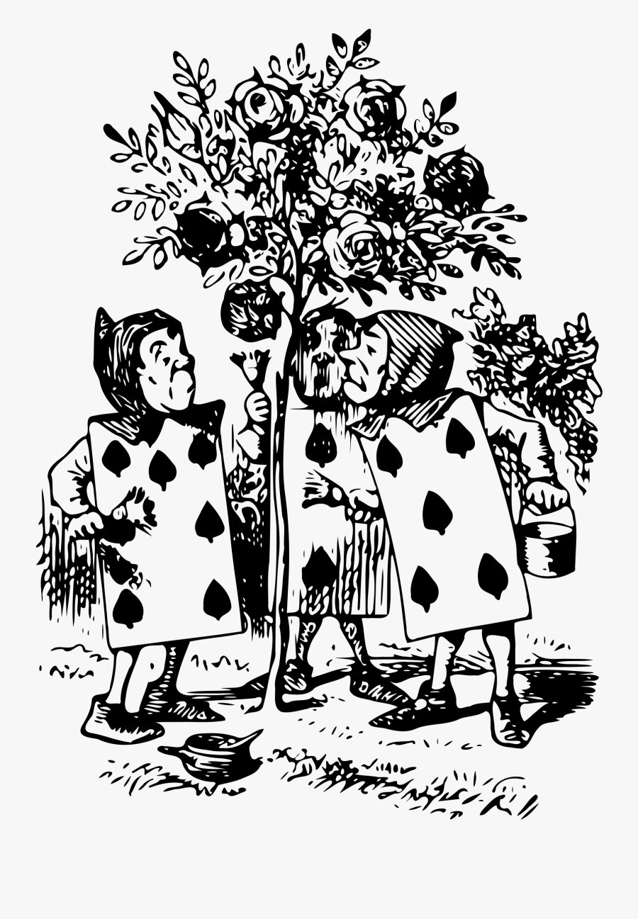 Original Alice In Wonderland Cards, Transparent Clipart