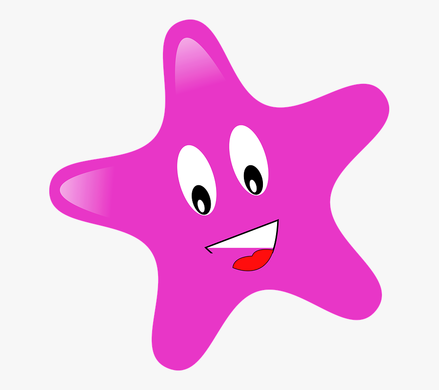 Starfish Clipart Gambar - Stars Smiley Clipart, Transparent Clipart