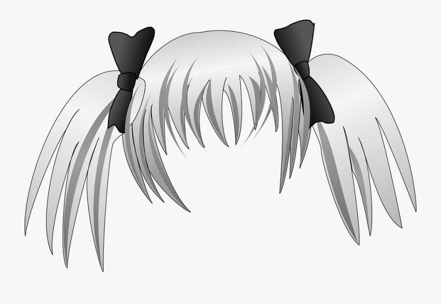 Manga Hair - Anime Girl Hair Png, Transparent Clipart