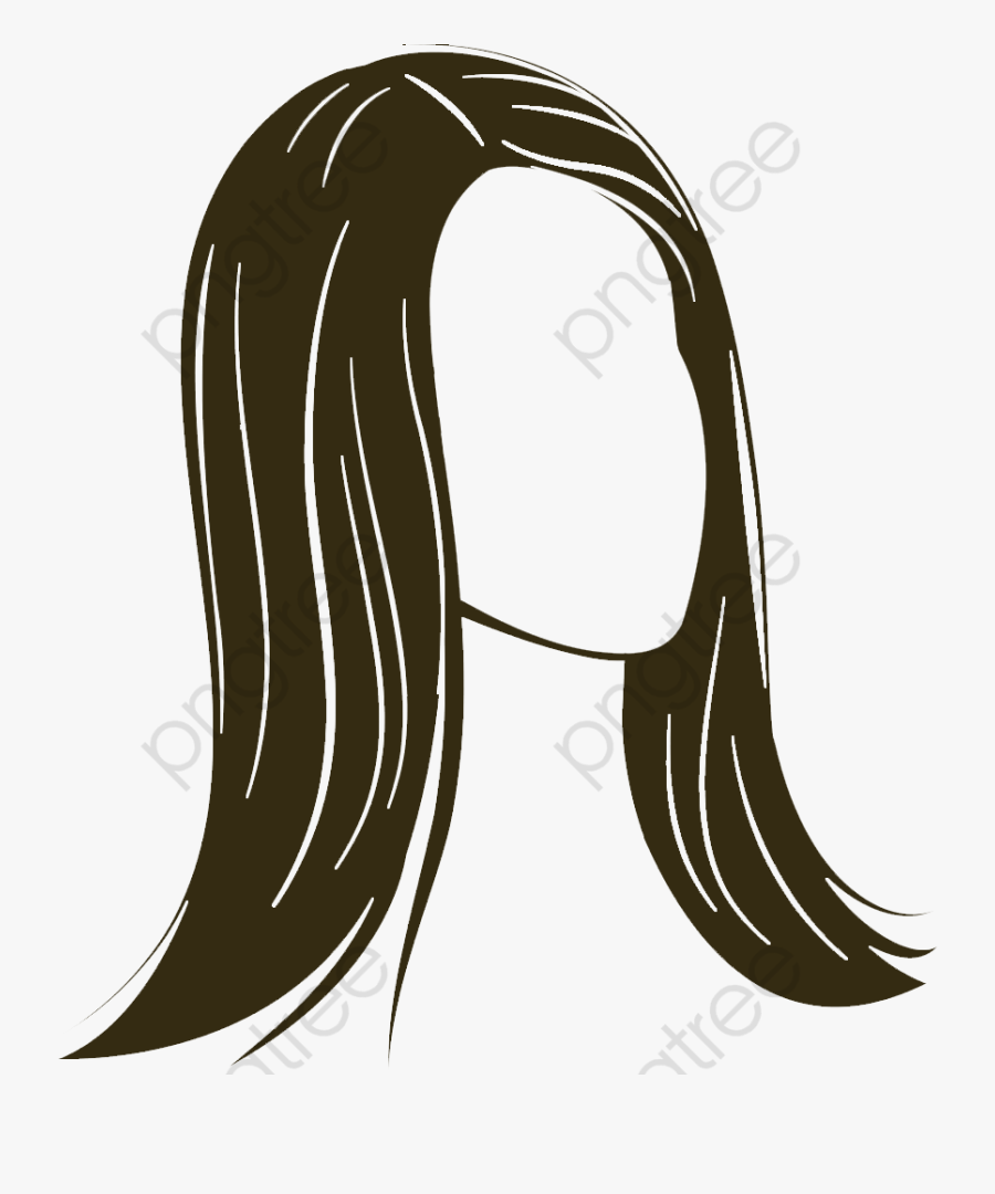 Girl With Curly Hair Clipart - Illustration, Transparent Clipart