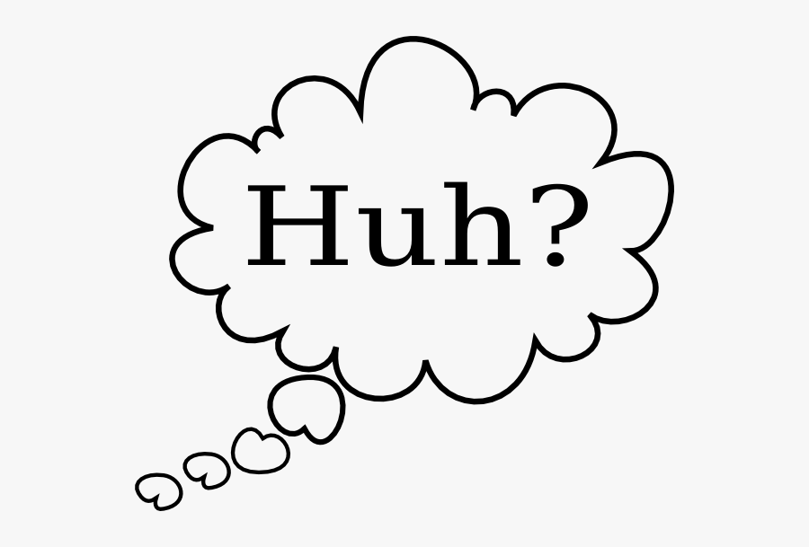 Transparent Background Thinking Bubble, Transparent Clipart