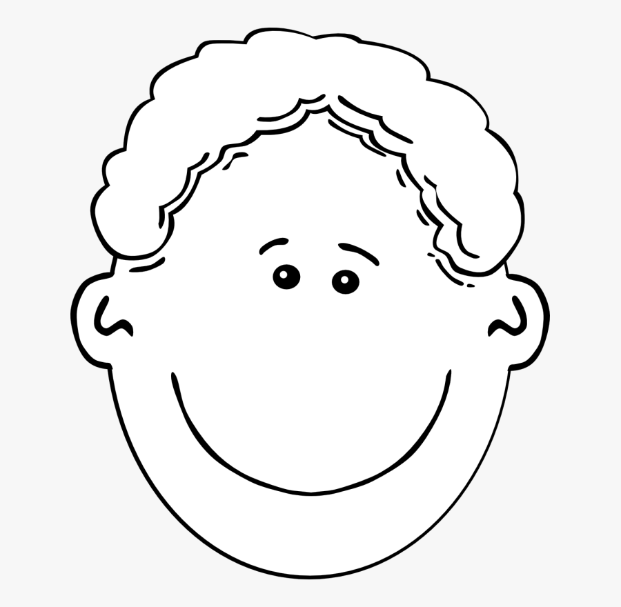 Happy Face Boy Clipart Black And White Free Transparent Clipart