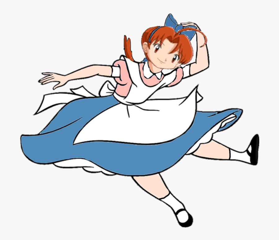 Delia Ketchum As Alice Falling By Darthraner83 - Peach And Daisy Alice, Transparent Clipart