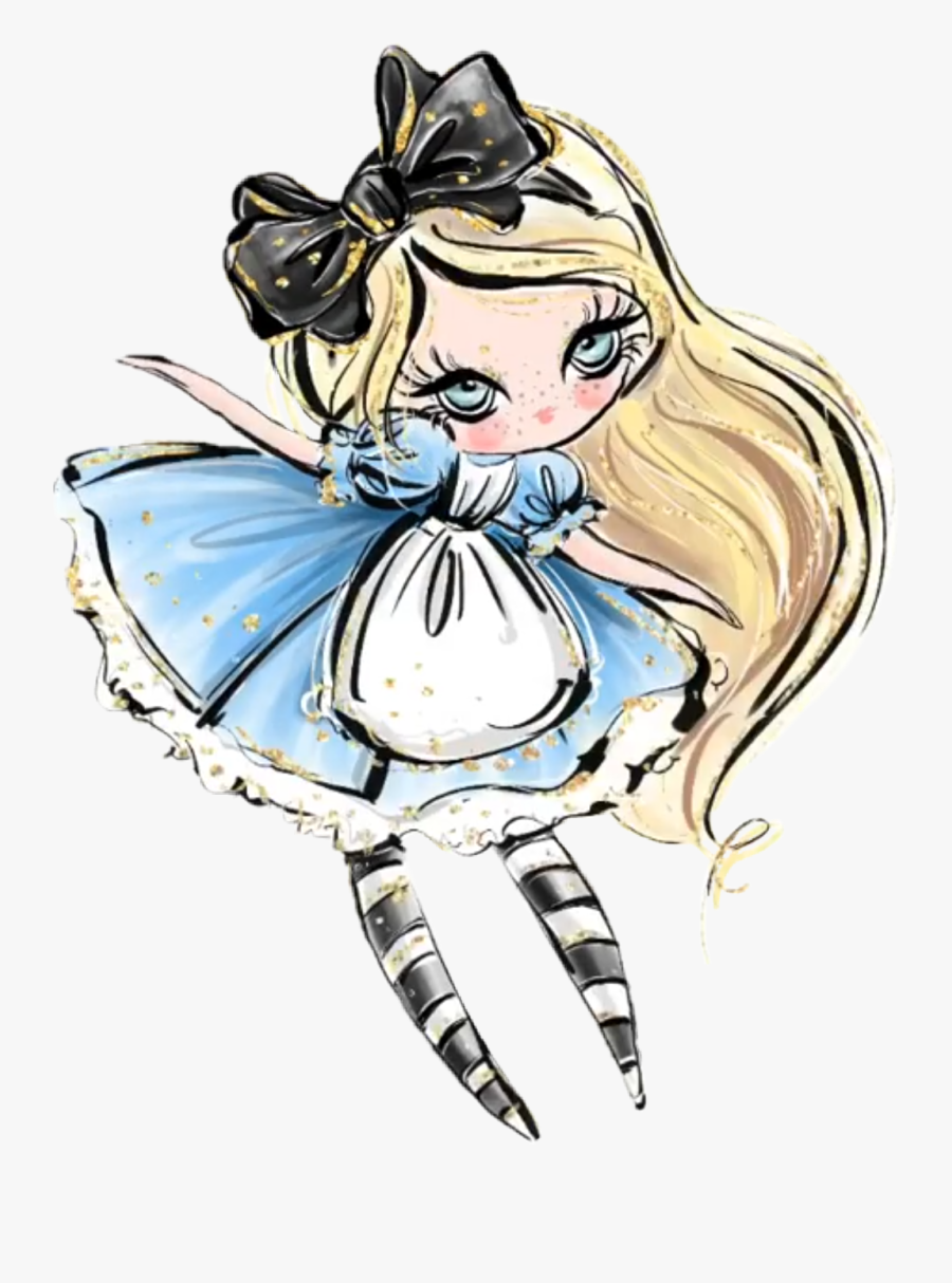 #watercolor #alice #wonderland #aliceinwonderland #karamfila - Cartoon, Transparent Clipart