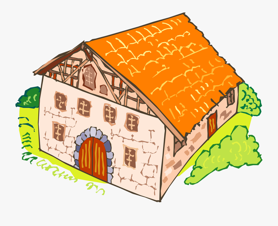 Lake House Cliparts 29, Buy Clip Art - Stone House Cartoon, Transparent Clipart