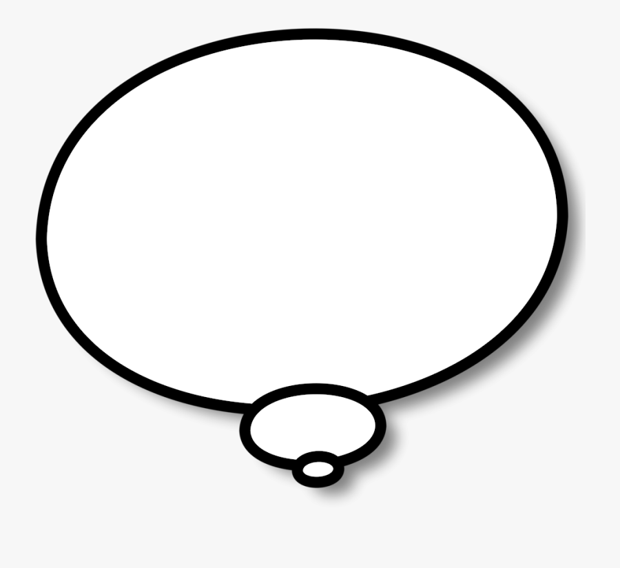 Cartoon Speech Bubble Clipart - Thinking Clipart, Transparent Clipart