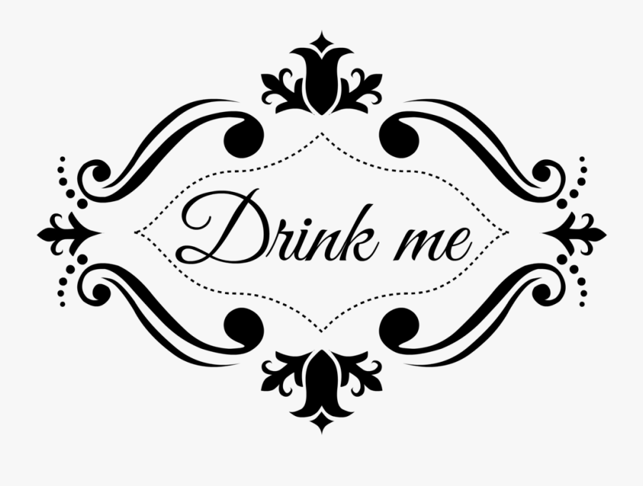 Stopwatch Clipart Alice In Wonderland - Alice In Wonderland Drink Me Label, Transparent Clipart